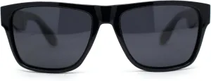 Polarized Mens Simple Light Weight Horn Rim Gentlemanly Hipster Rectangle Sunglasses