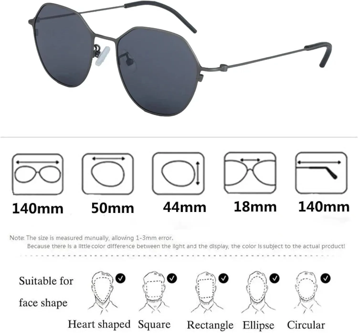 Polarized Sunglasses Sun Glasses Fashion Men Women Eyeglasses Uv Radiation Protection Outdoor Spectacle