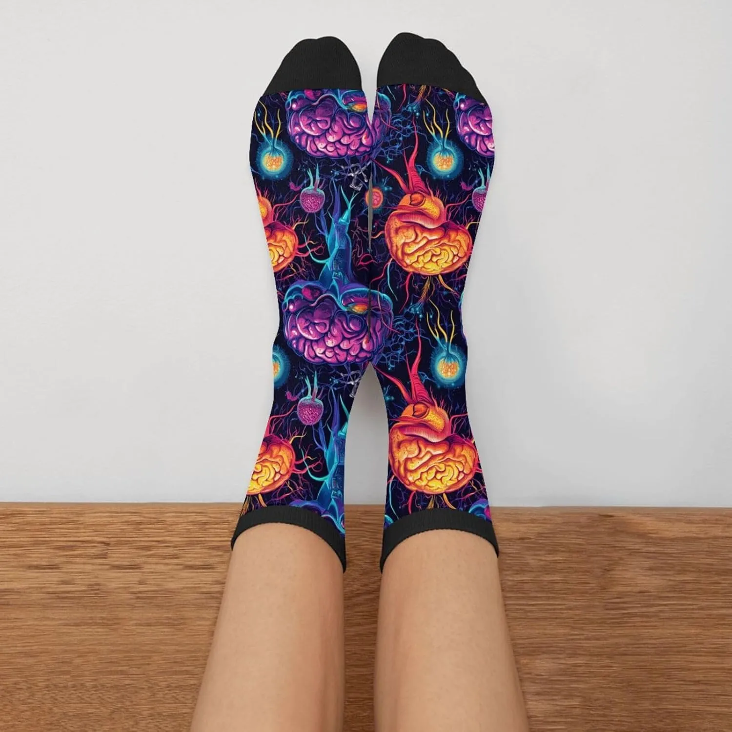 Police Funny Novelty Socks Casual Athletic Crazy Crew Socks For Women Men