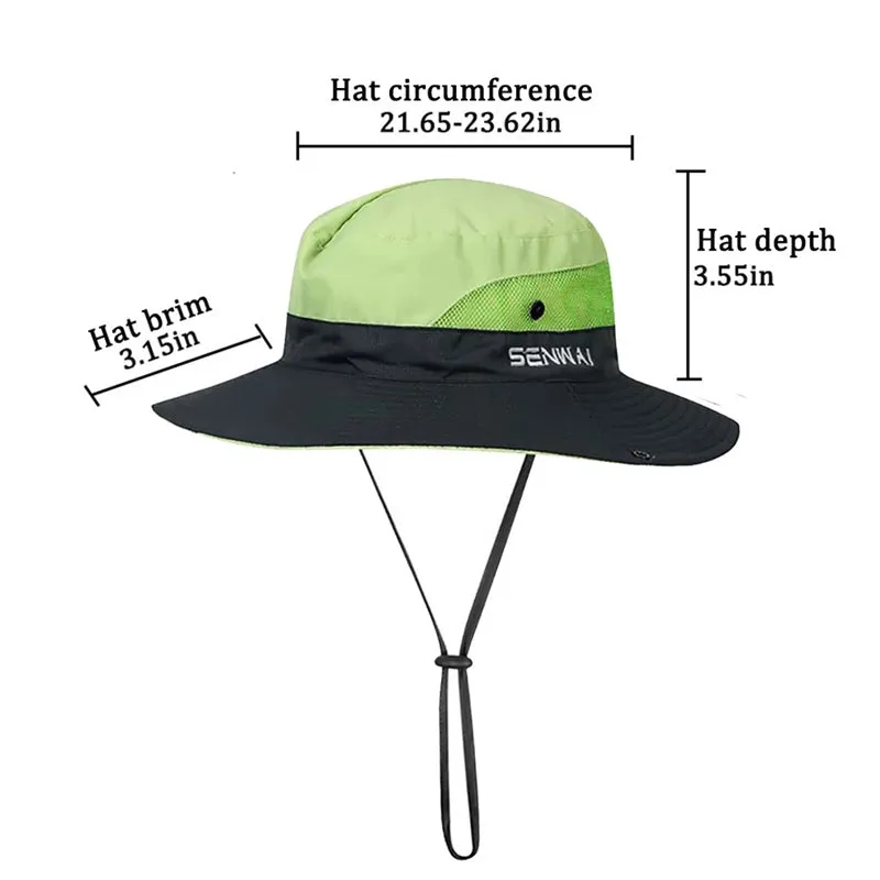 Ponytail Women's Summer Sun Bucket Hats