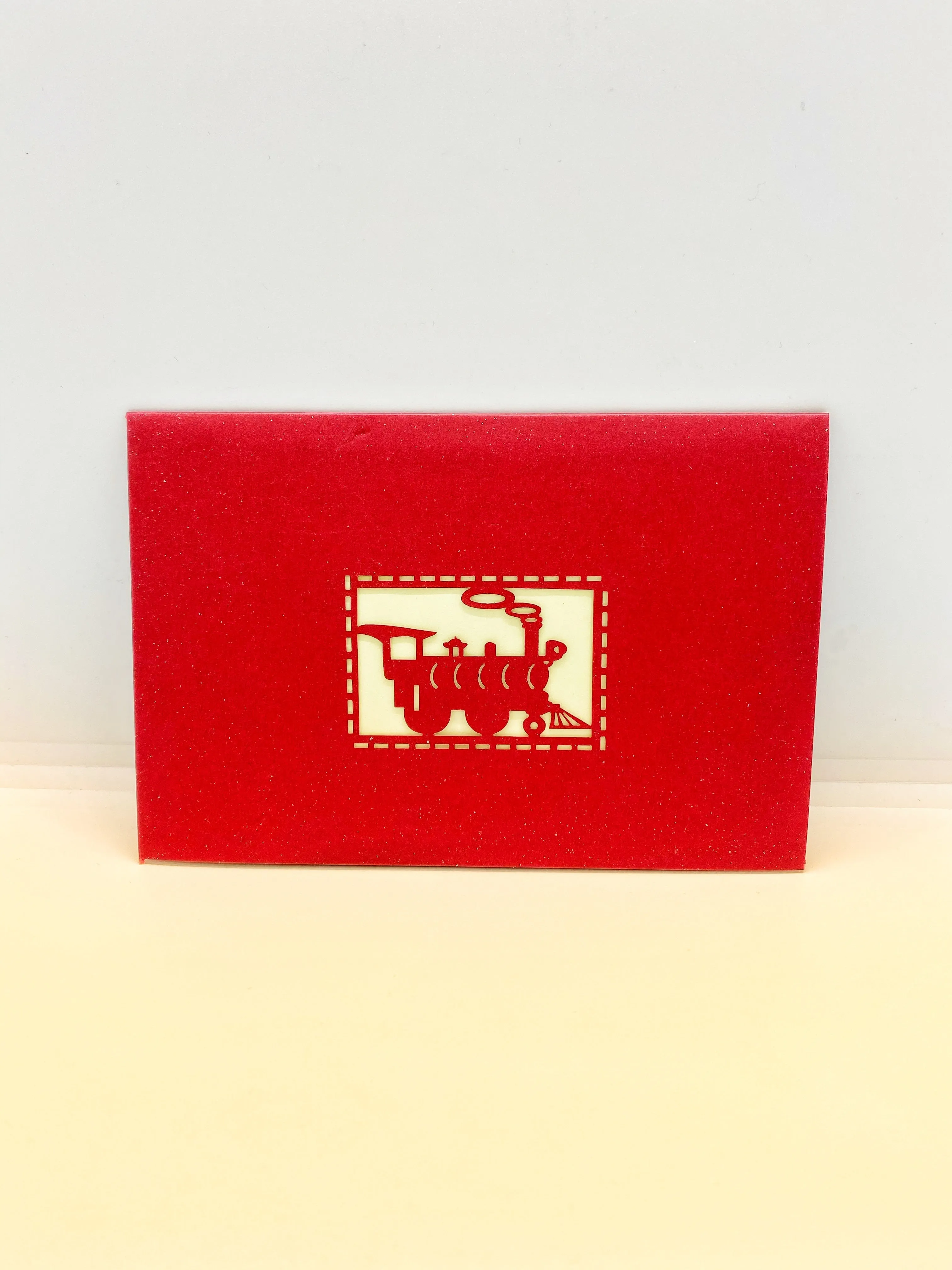 Pop-up Card _ Colorful Steam Train