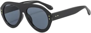 Popular Fashion Sunglasses Women Shades UV400 Retro Rivets Decoration Gradient Trending Men Round Sun Glasses