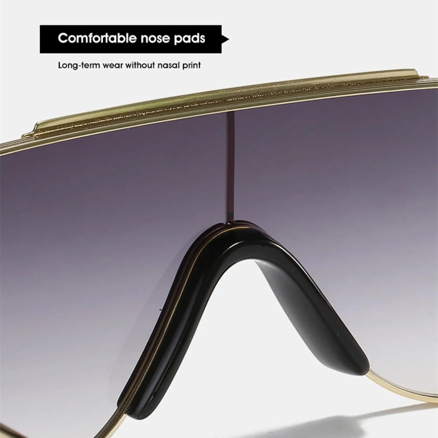 Popular Oval Punk Sunglasses Women Men Fashion Big Frame Vintage Eyeglasses Driving Shades Uv400