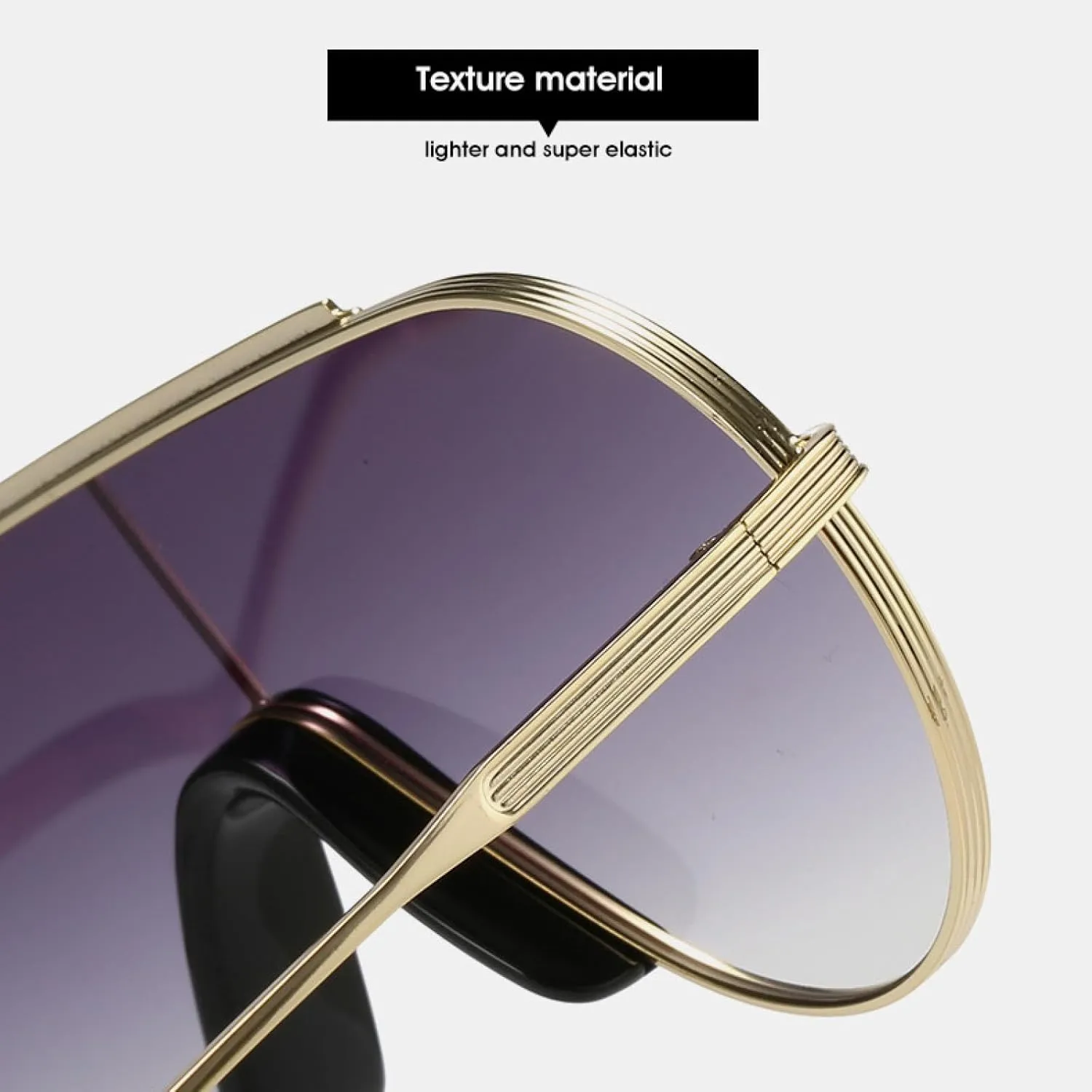 Popular Oval Punk Sunglasses Women Men Fashion Big Frame Vintage Eyeglasses Driving Shades Uv400