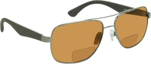 proSPORT Polarized Bifocal Reading Sunglasses for Men and Women. Near invisible line Reader Sunglasses