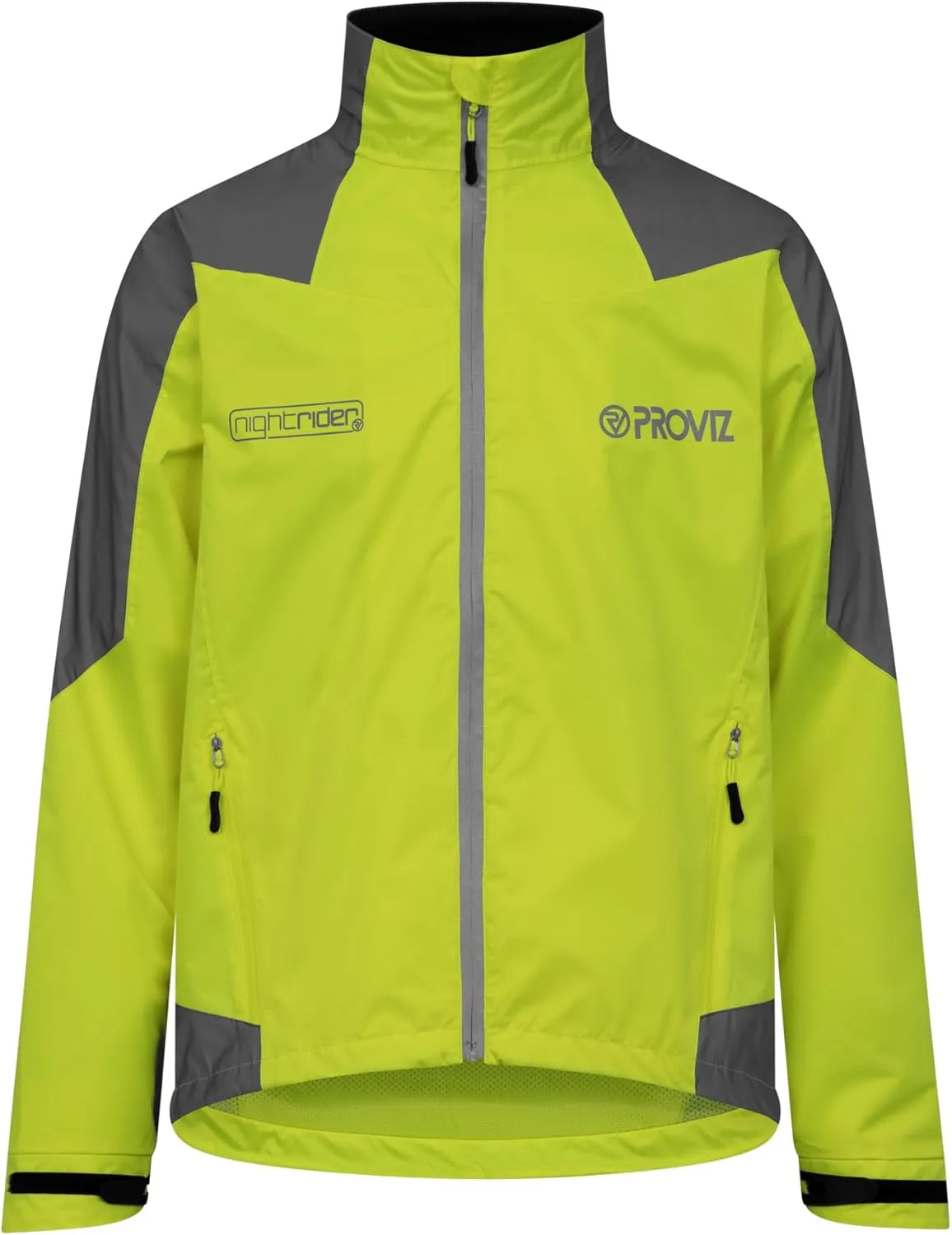 Proviz Men's Nightrider Reflective Waterproof Cycling Jacket Hi Visibility Breathable Cycling Coat