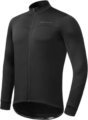 Przewalski Men's Cycling Jersey Winter Thermal Long Sleeve Fleece Cycling Jacket with 3 Rear Pockets