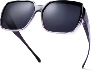 PSI Oversize Fit over Sunglasses for Women Men, Sunglasses Fit over Glasses, Solar Shield Sunglasses, Premium HD Nylon Lens