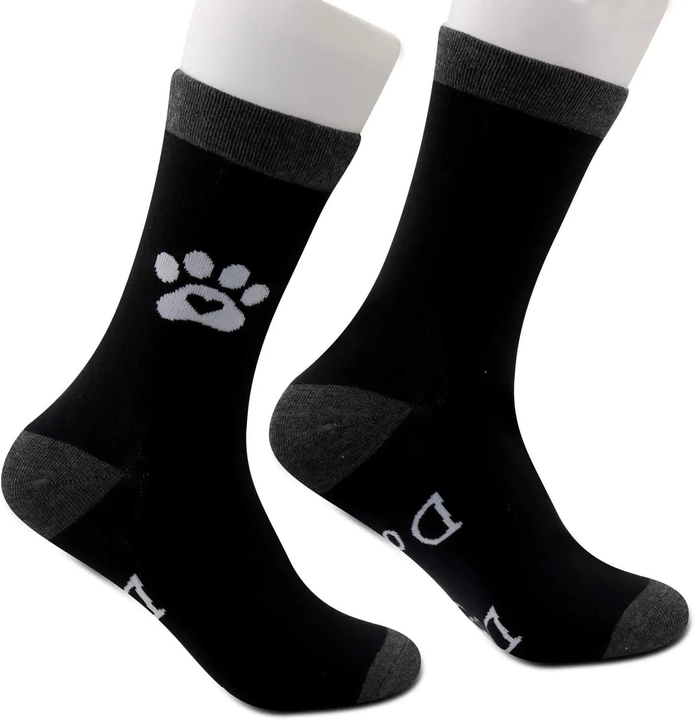 PXTIDY 2 Pairs Mens The Dogfather Socks Dog Father Dad Pet Owner Rescue Gift Best Dog Dad Ever Socks Father's Day