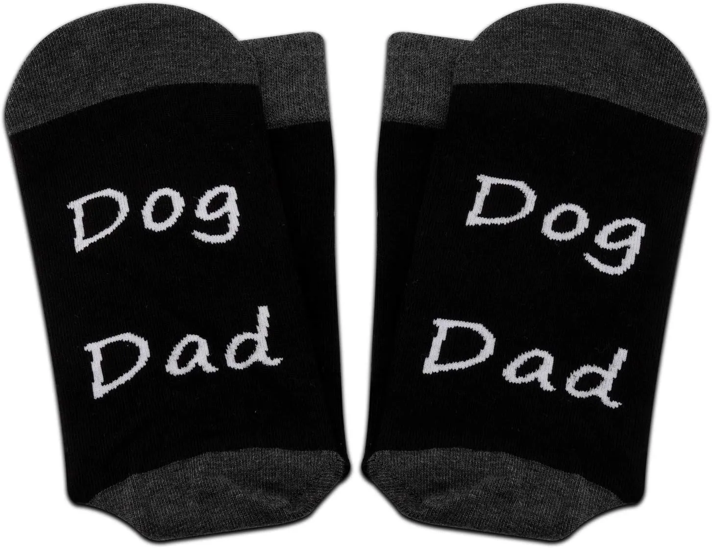 PXTIDY 2 Pairs Mens The Dogfather Socks Dog Father Dad Pet Owner Rescue Gift Best Dog Dad Ever Socks Father's Day