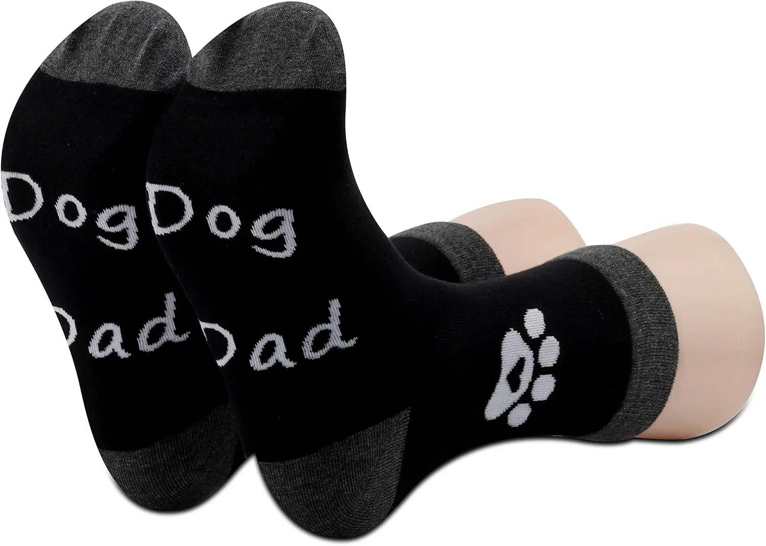 PXTIDY 2 Pairs Mens The Dogfather Socks Dog Father Dad Pet Owner Rescue Gift Best Dog Dad Ever Socks Father's Day
