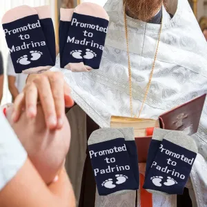 PXTIDY Godparent Proposal Gifts New Padrino Madrina Gift Promoted to Padrino/Madrina Socks in Spanish