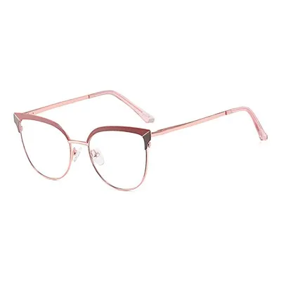 Ralferty Women's Full Rim Oval Cat Eye Acetate Alloy Eyeglasses F91226
