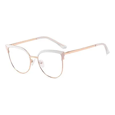 Ralferty Women's Full Rim Oval Cat Eye Acetate Alloy Eyeglasses F91226