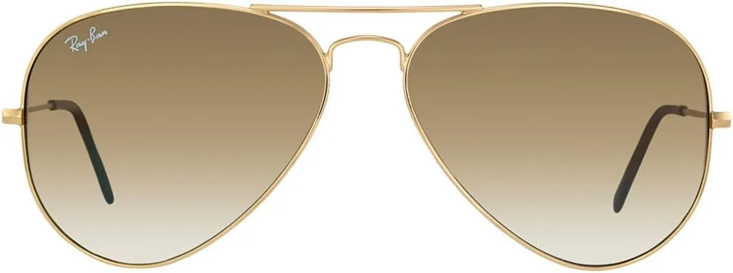 Ray-Ban Aviator Metal Sunglasses RB3025 001/51 Arista Crystal Brown Gradient