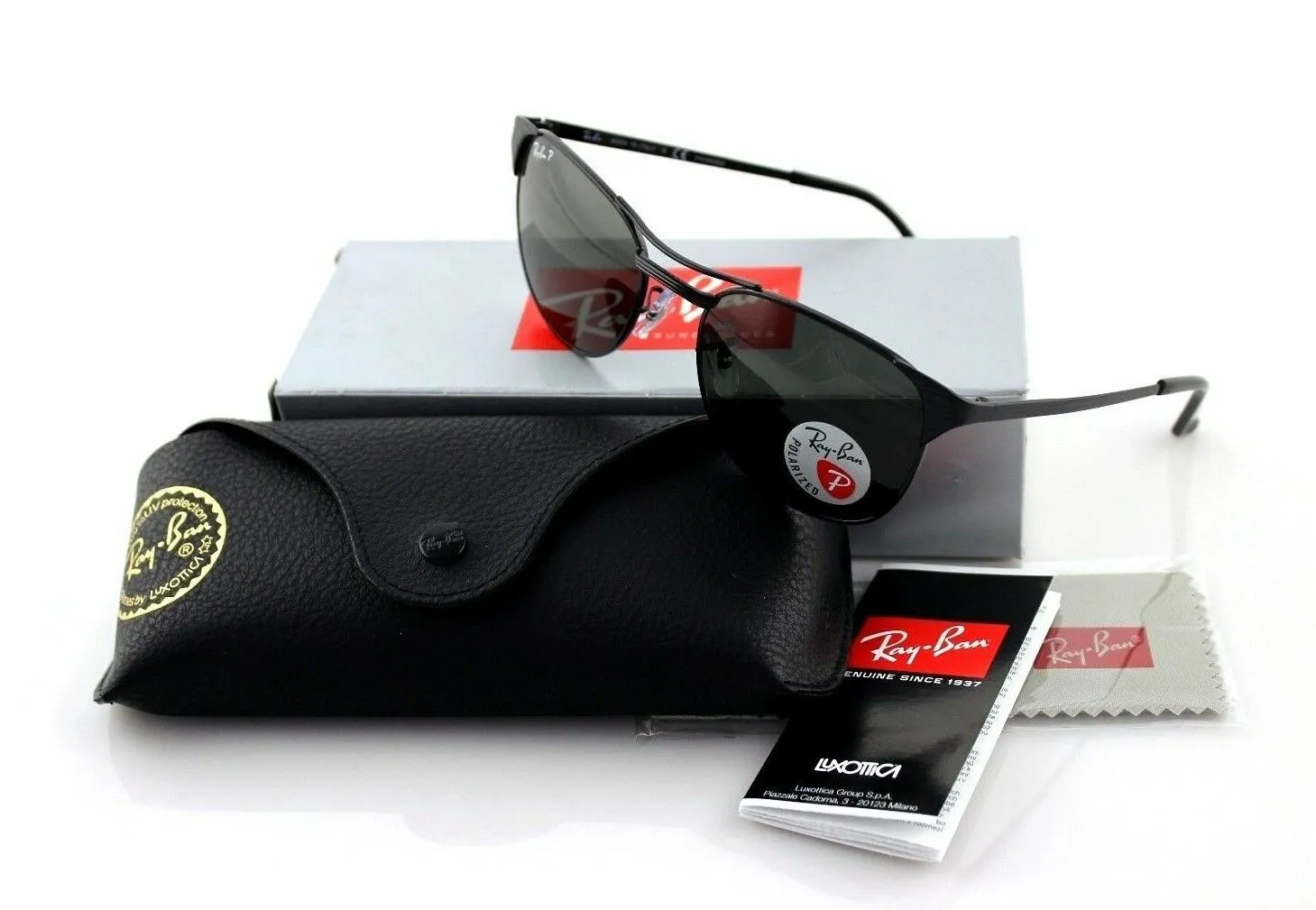 Ray-Ban Signet Polarized Unisex Sunglasses RB 3429 002/58