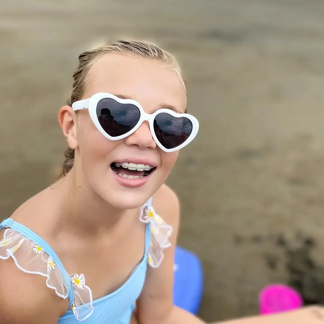 Red Heart Shaped Sunglasses | Baby/Toddler/Junior