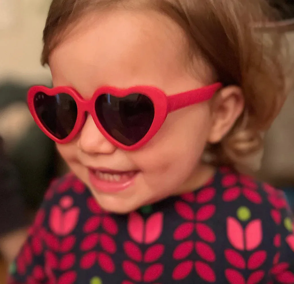 Red Heart Shaped Sunglasses | Baby/Toddler/Junior