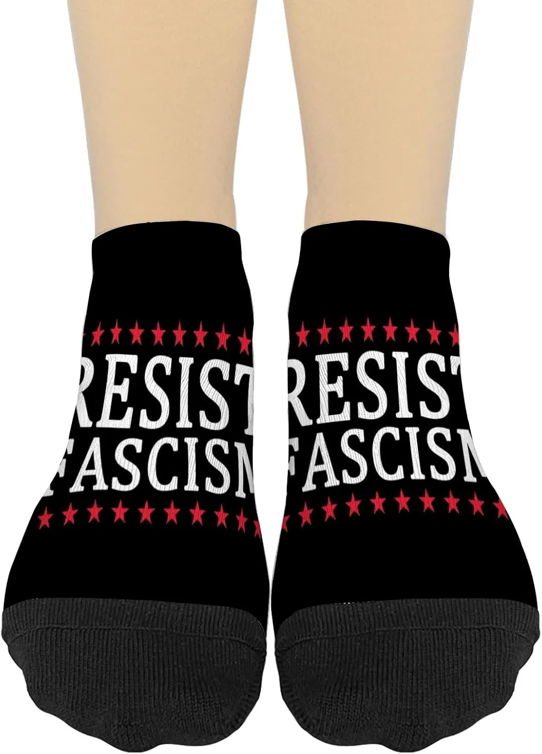 Resist Fascism Athletic Socks Men Invisible Socks Women's