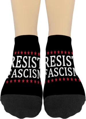 Resist Fascism Athletic Socks Men Invisible Socks Women's