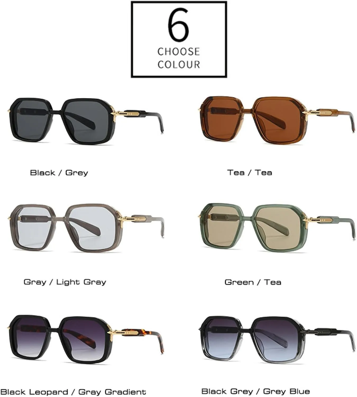 Retro Men Sunglasses Shades Uv400 Fashion Women Gradient Sun Glasses