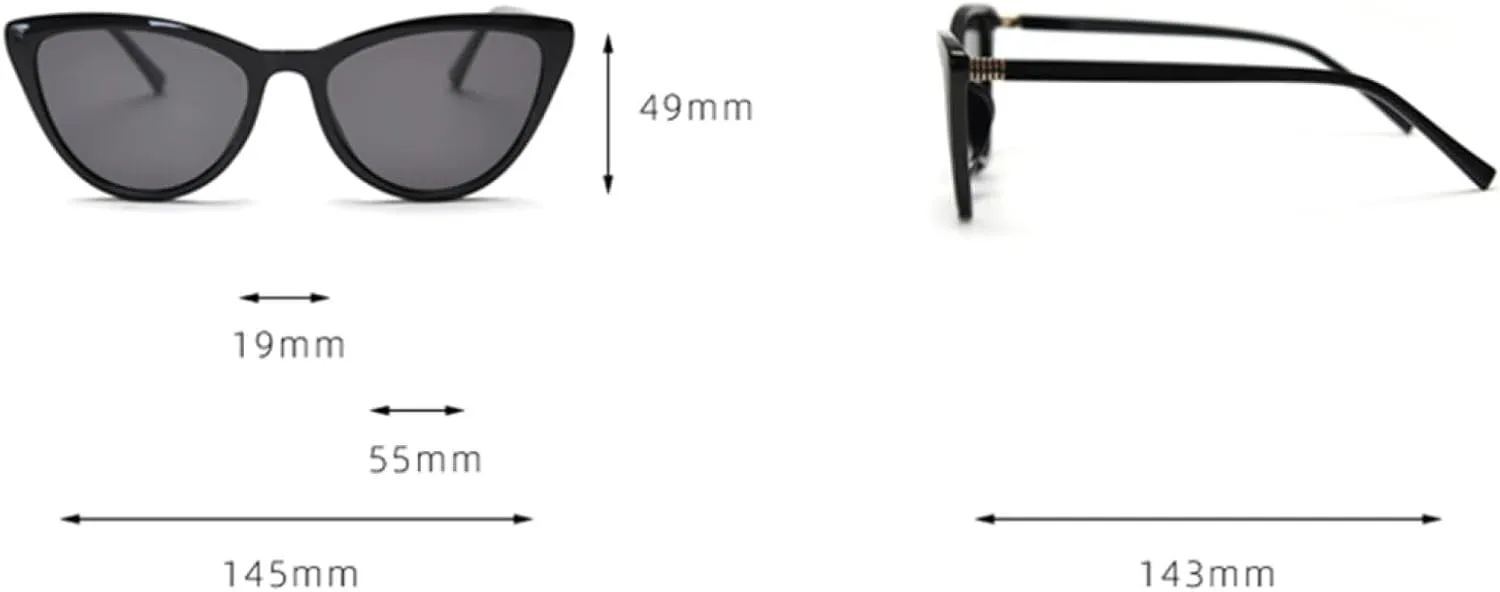 Retro Polarized Sunglasses Female Frame Cat Eye Sun Glasses for Women