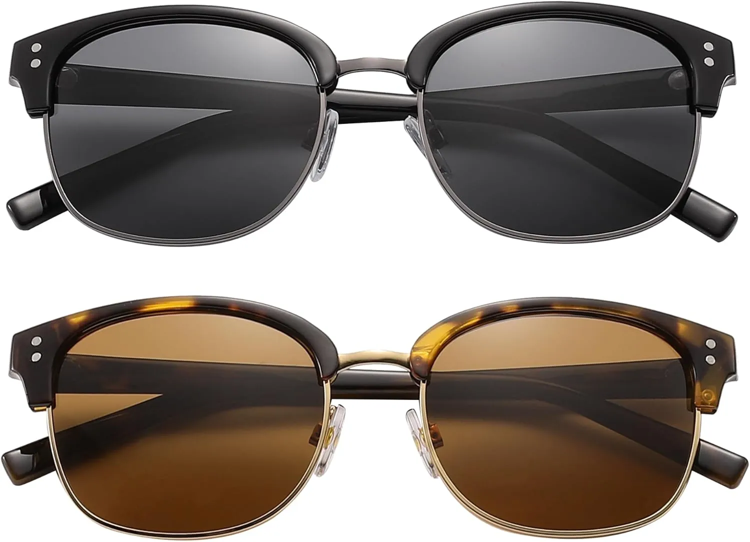 Retro Polarized Sunglasses for Women Men UV Protection Womens Mens Stylish Shades