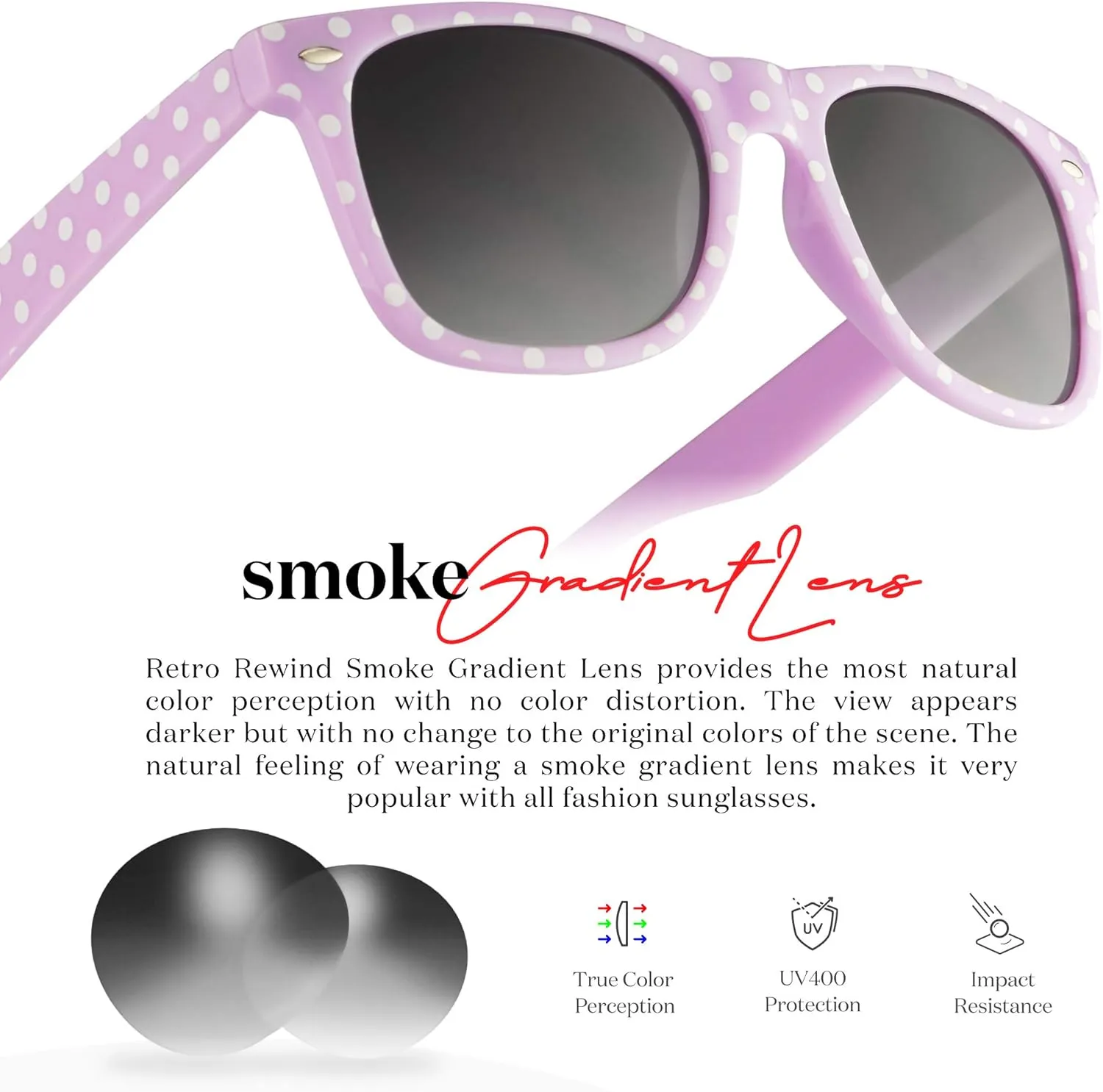Retro Rewind Polka Dot Vintage Fashion Sunglasses for Women UV400