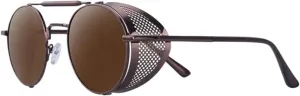 Retro Round Metal Sunglasses Steampunk Men Women Trend Vintage Sun Glasses Shades UV Protection