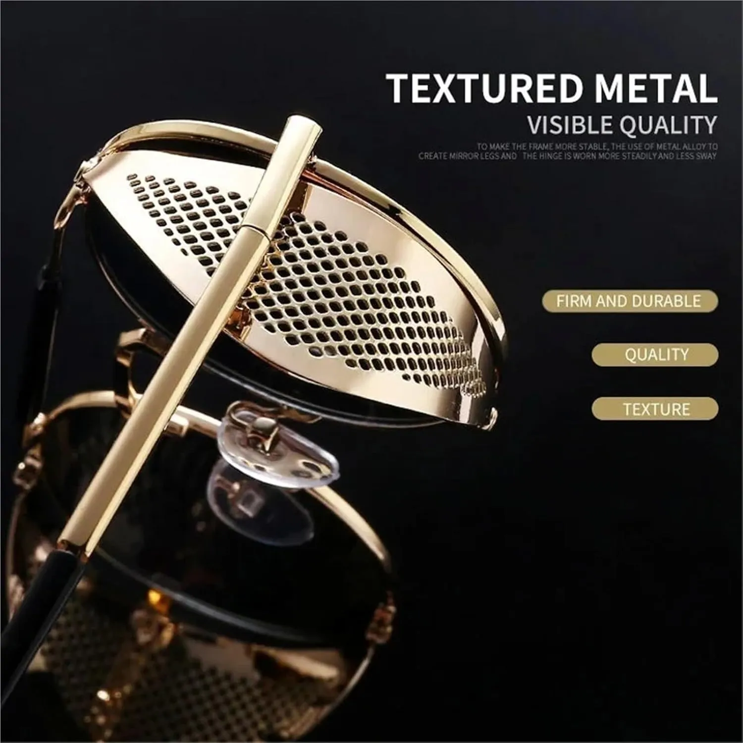 Retro Round Metal Sunglasses Steampunk Men Women Trend Vintage Sun Glasses Shades UV Protection