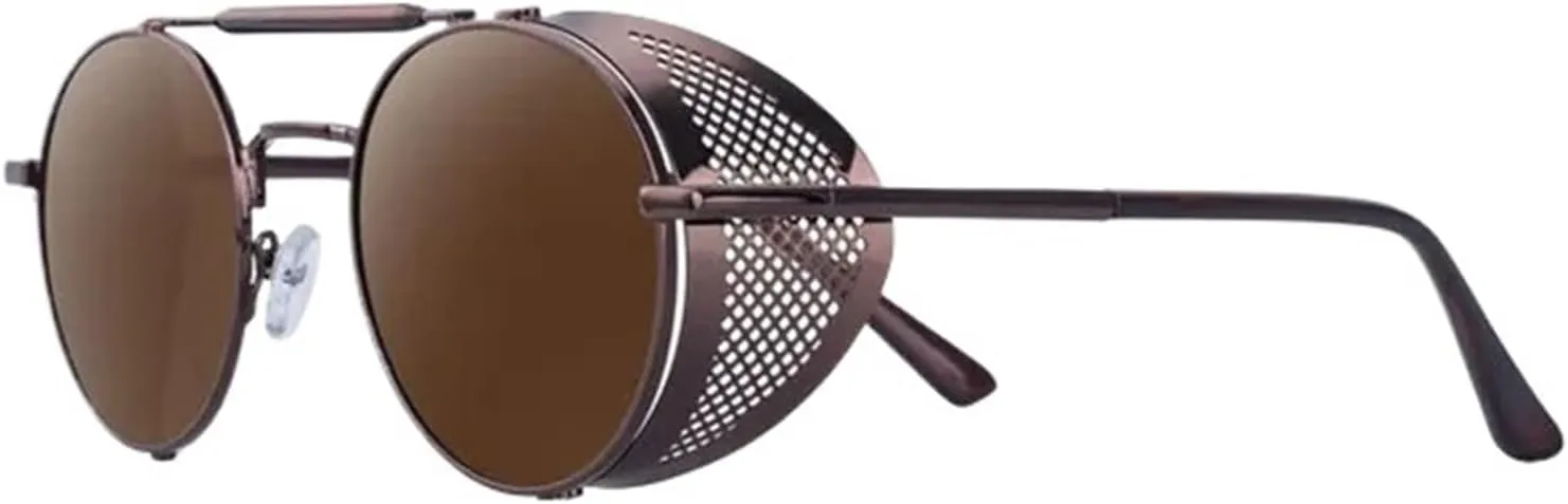 Retro Round Metal Sunglasses Steampunk Men Women Trend Vintage Sun Glasses Shades UV Protection