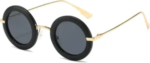 Retro Small Round Women Sunglasses Fashion Jelly Color Gradient Uv400 Men Trending Punk Matte