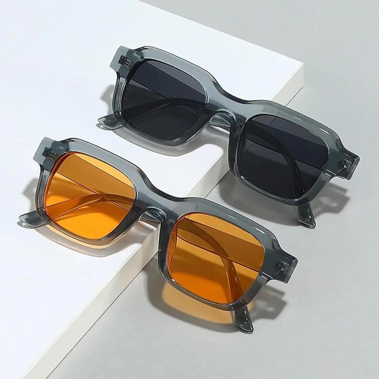 Retro Sunglasses for Women Fashion Jelly Color Tea Uv400 Men