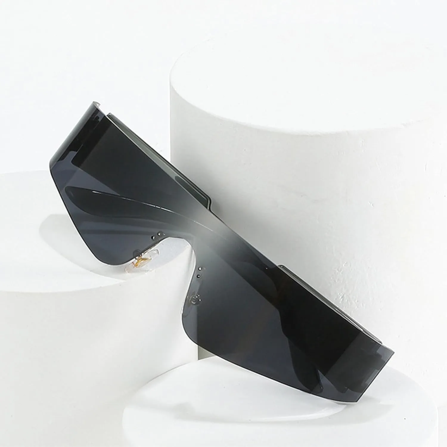 Retro Unique One Piece Men Sunglasses Fashion Colorful Mirror Shades Uv400 Sports Driving Women Punk