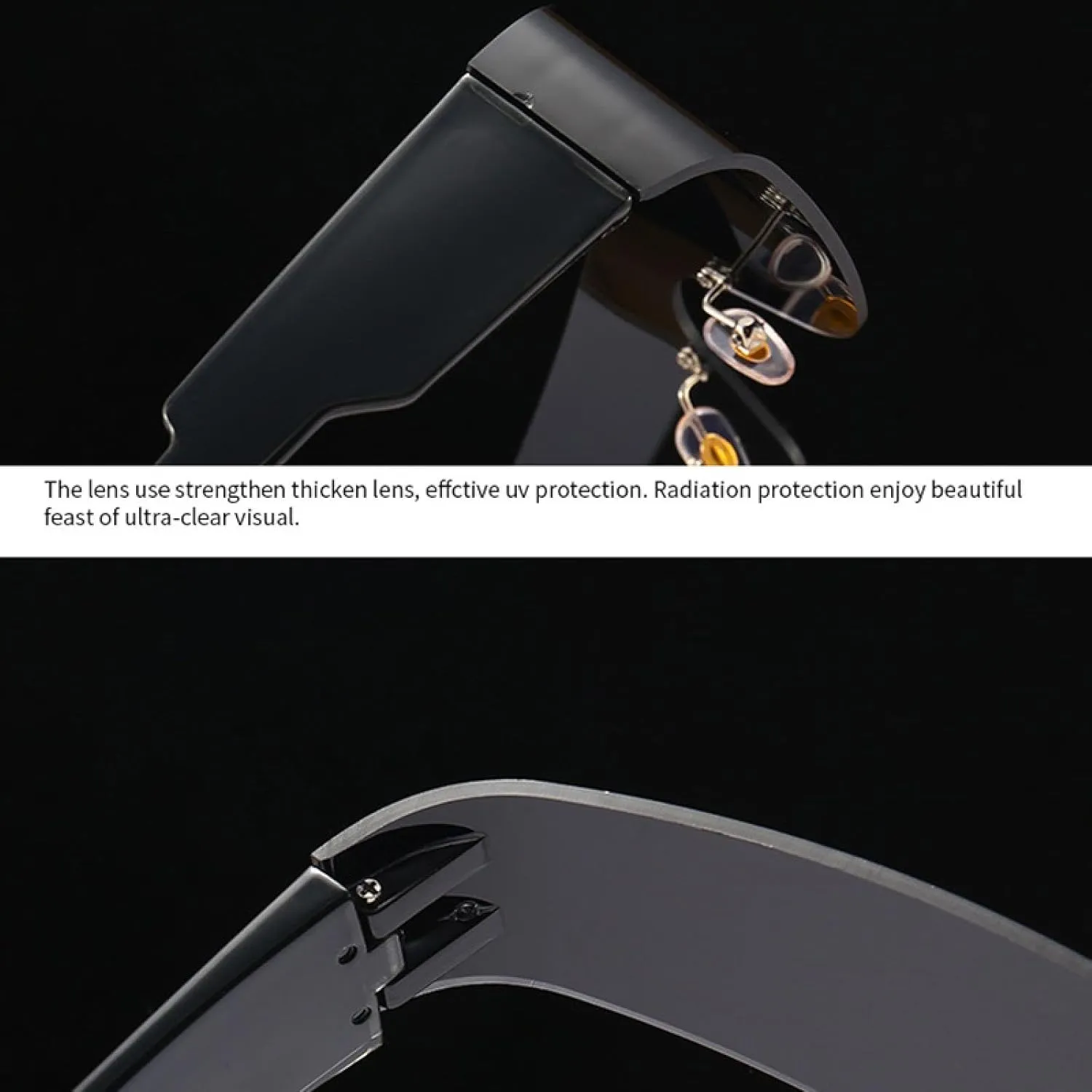 Retro Unique One Piece Men Sunglasses Fashion Colorful Mirror Shades Uv400 Sports Driving Women Punk