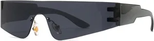 Retro Unique One Piece Men Sunglasses Fashion Colorful Mirror Shades Uv400 Sports Driving Women Punk