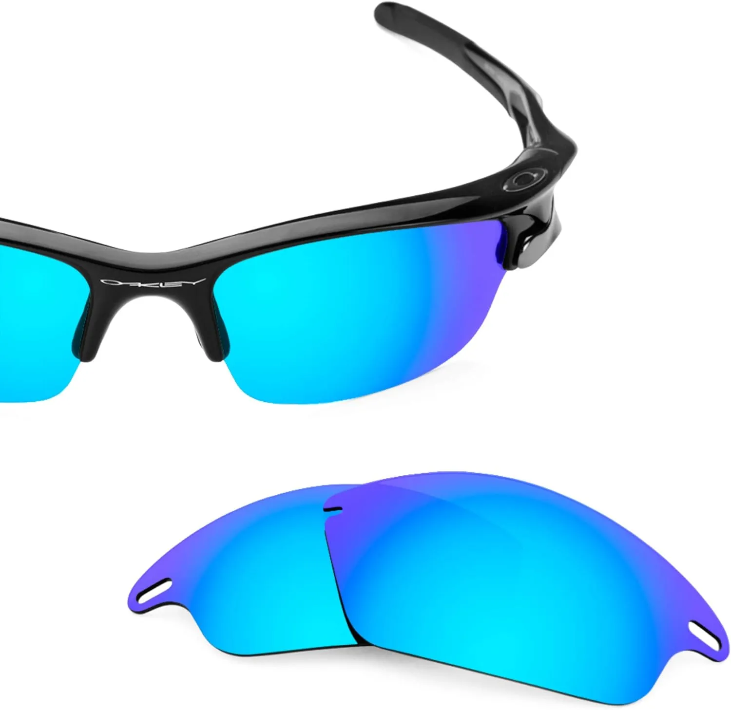 Revant Replacement Lenses for Oakley Fast Jacket sunglasses, Polarized Options, Anti-Scratch and Impact Resistant