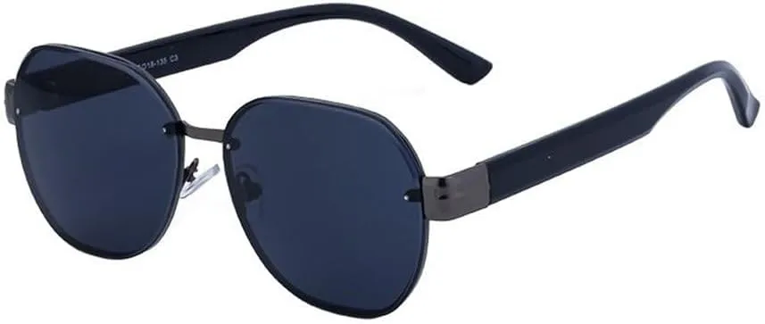 Rimless Round Sunglasses Women Luxury Vintage Irregular Sun Glasses For Men Metal Frame Shades Eyewear UV400