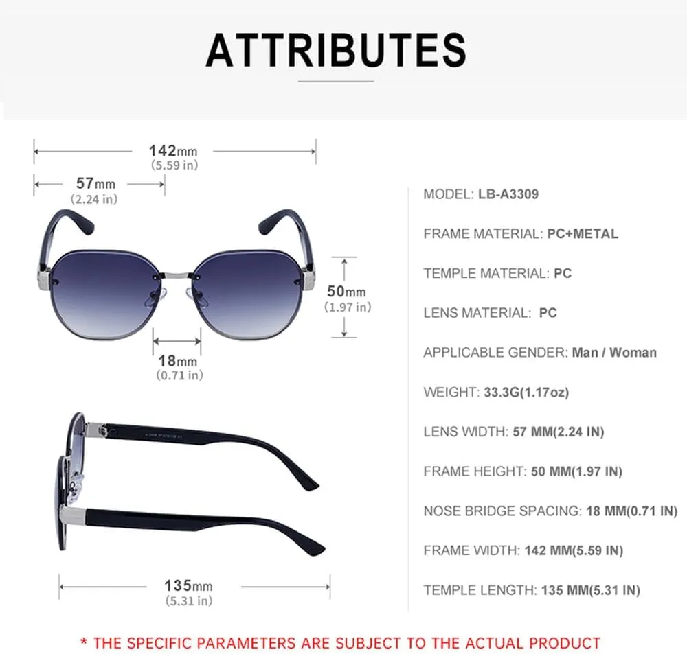 Rimless Round Sunglasses Women Luxury Vintage Irregular Sun Glasses For Men Metal Frame Shades Eyewear UV400