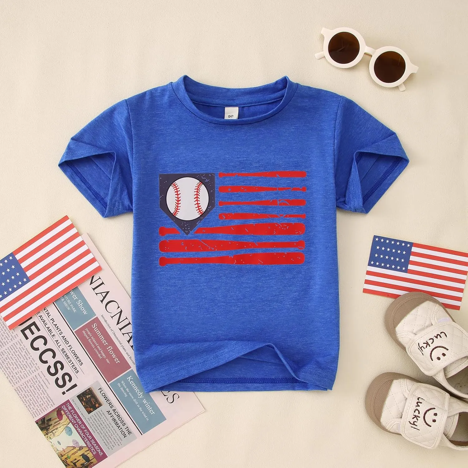 Ritatte Toddler Baseball Shirt Baby Boy Baseball Graphic T-Shirt Outfit Sports Lover Short Sleeve Summer Tee Tops