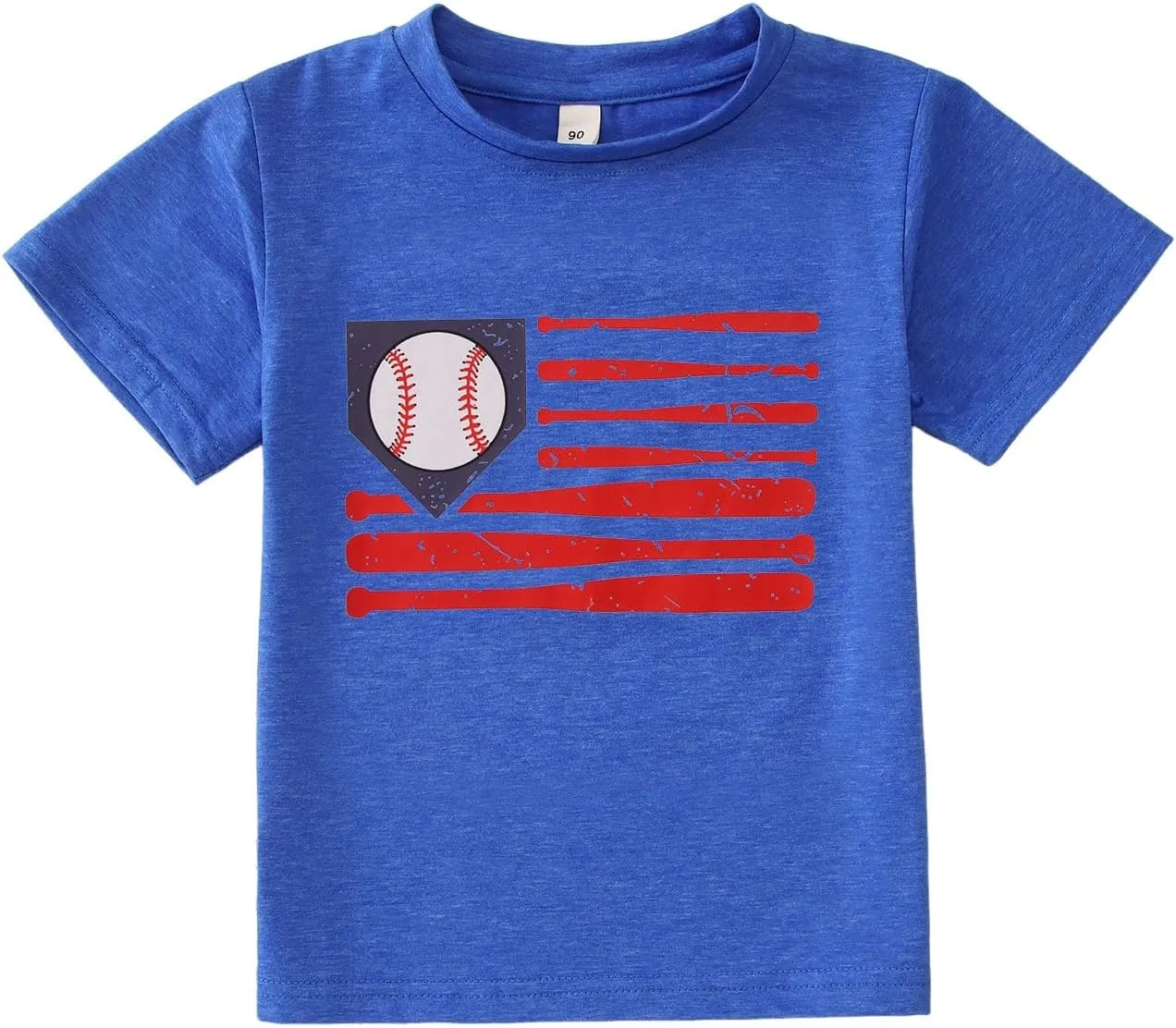 Ritatte Toddler Baseball Shirt Baby Boy Baseball Graphic T-Shirt Outfit Sports Lover Short Sleeve Summer Tee Tops