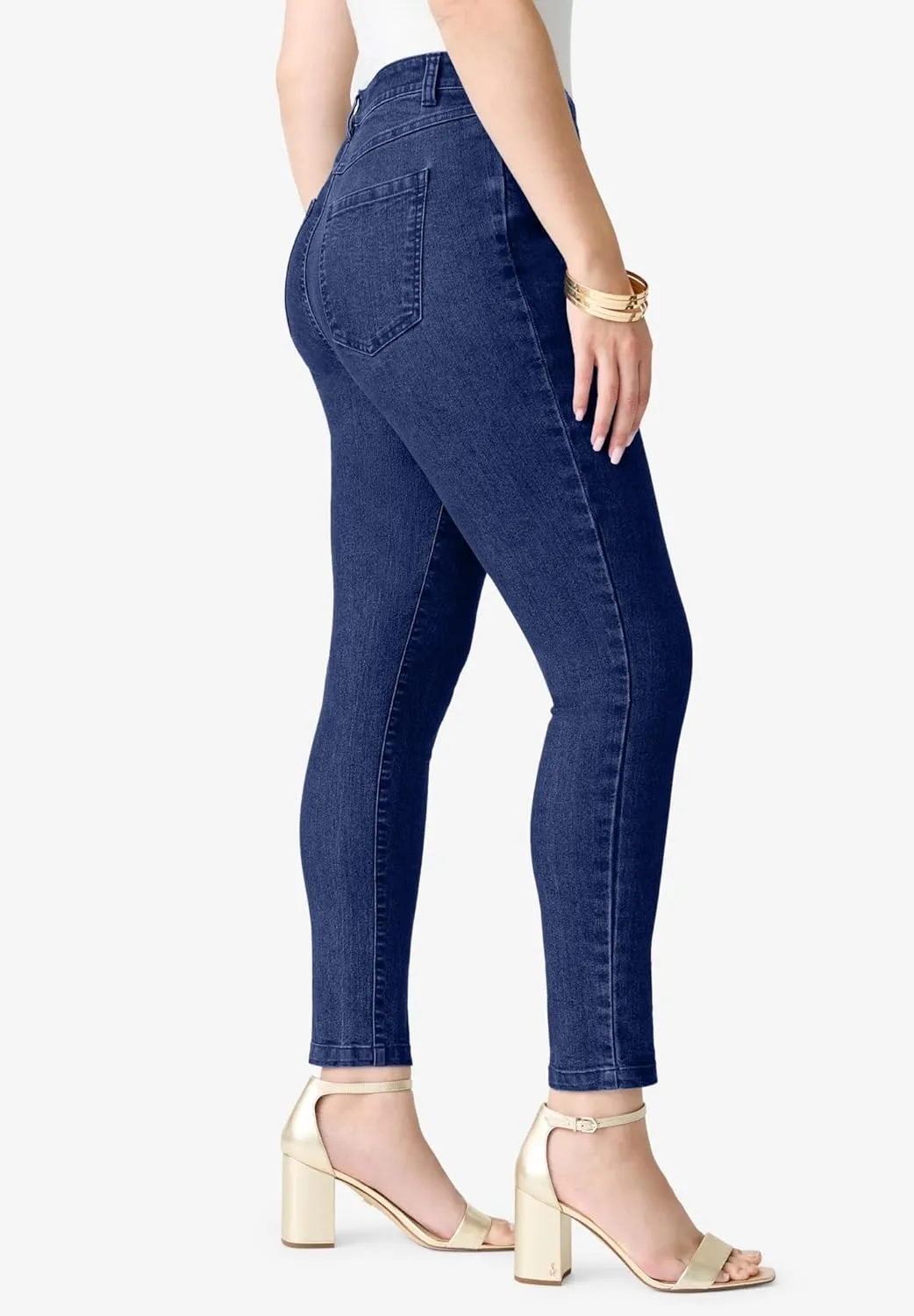 Roaman's Women's Plus Size Invisible Stretch Iconic Slim Jean