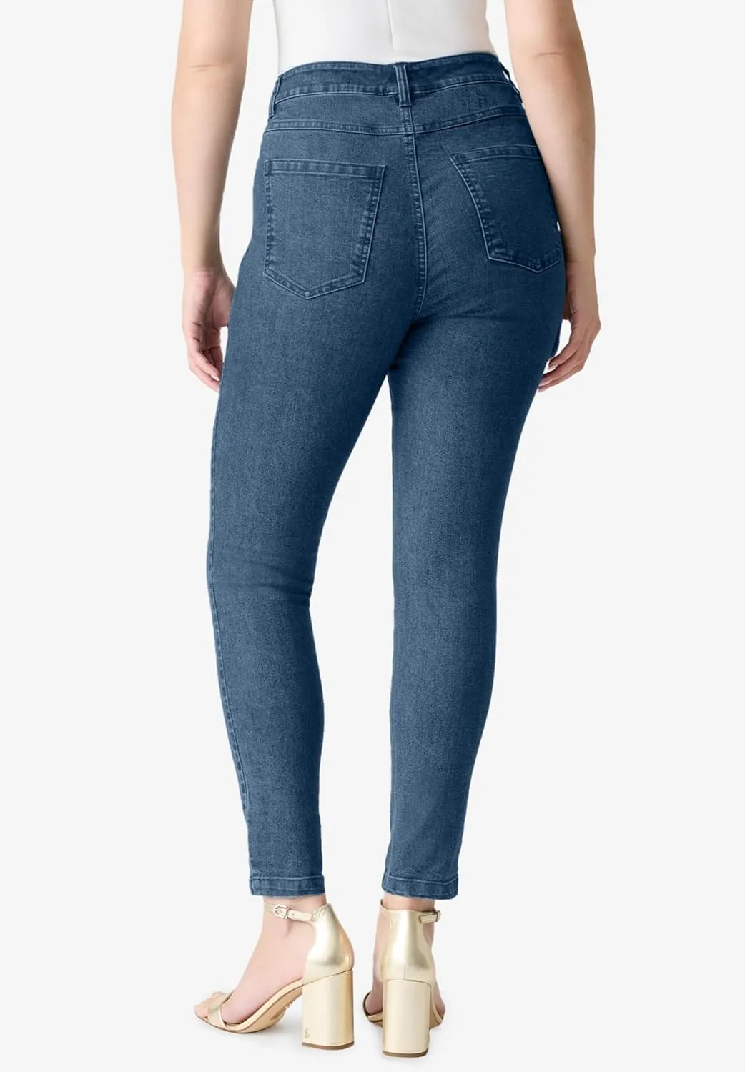 Roaman's Women's Plus Size Invisible Stretch Iconic Slim Jean