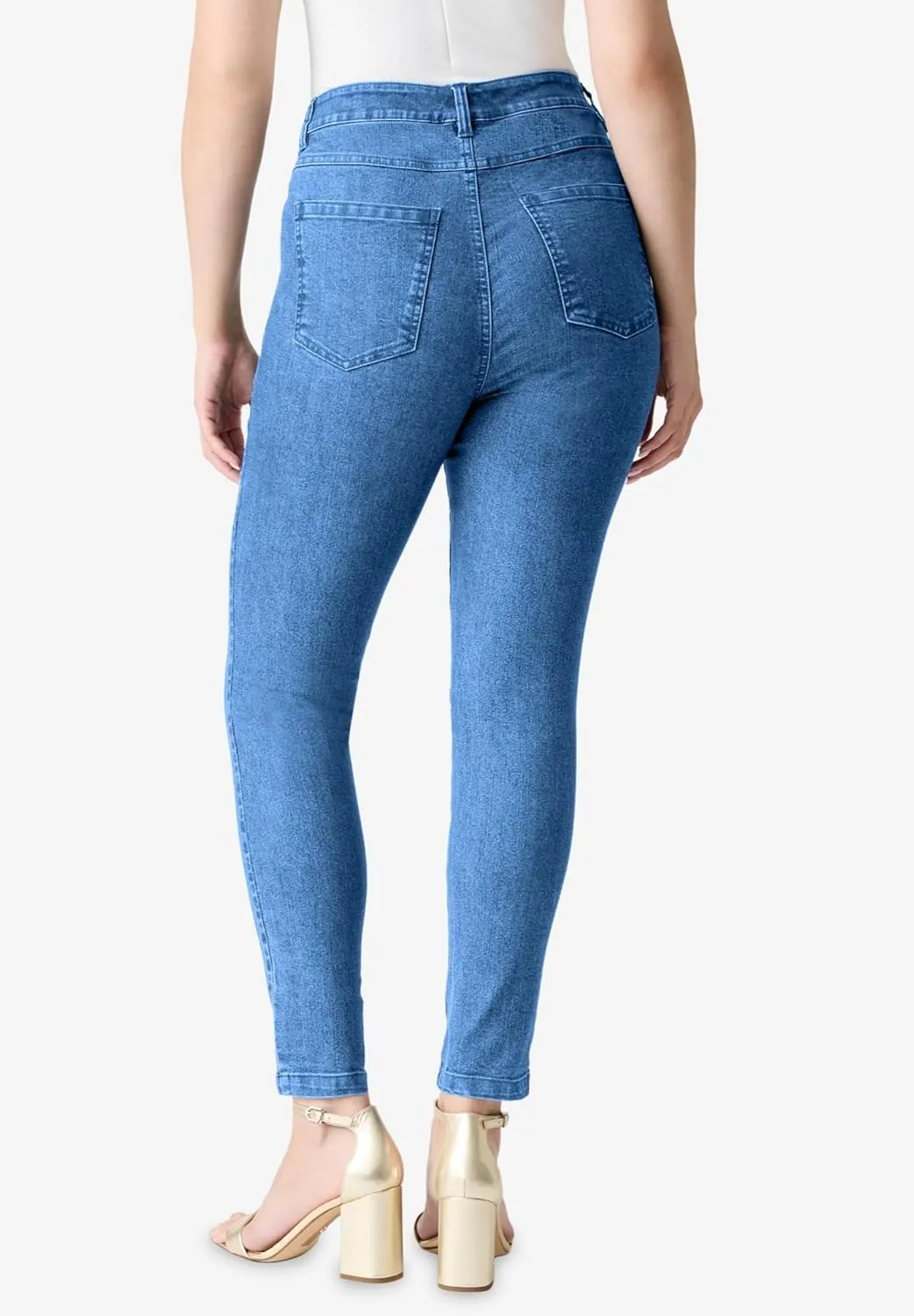 Roaman's Women's Plus Size Invisible Stretch Iconic Slim Jean