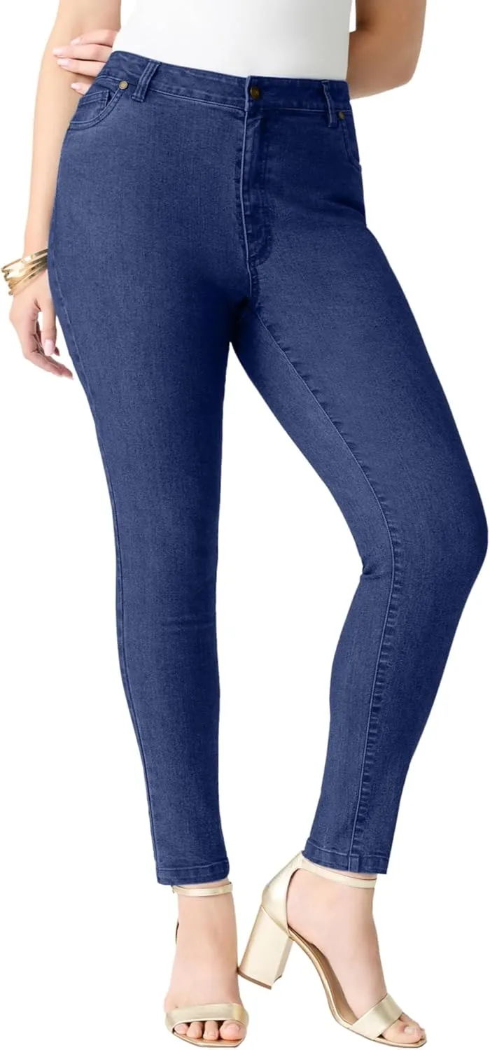Roaman's Women's Plus Size Invisible Stretch Iconic Slim Jean