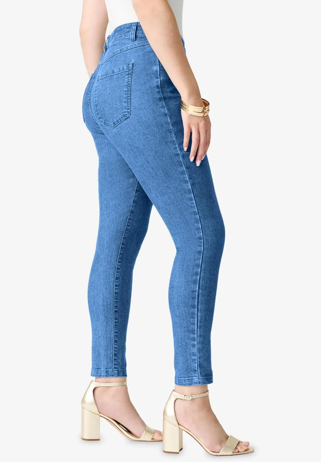 Roaman's Women's Plus Size Invisible Stretch Iconic Slim Jean