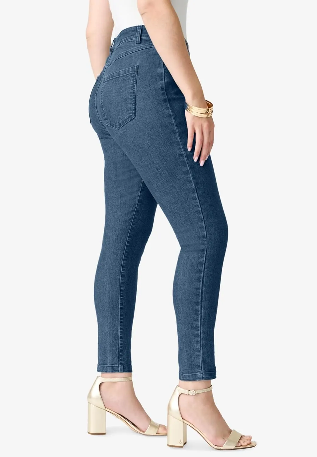 Roaman's Women's Plus Size Invisible Stretch Iconic Slim Jean