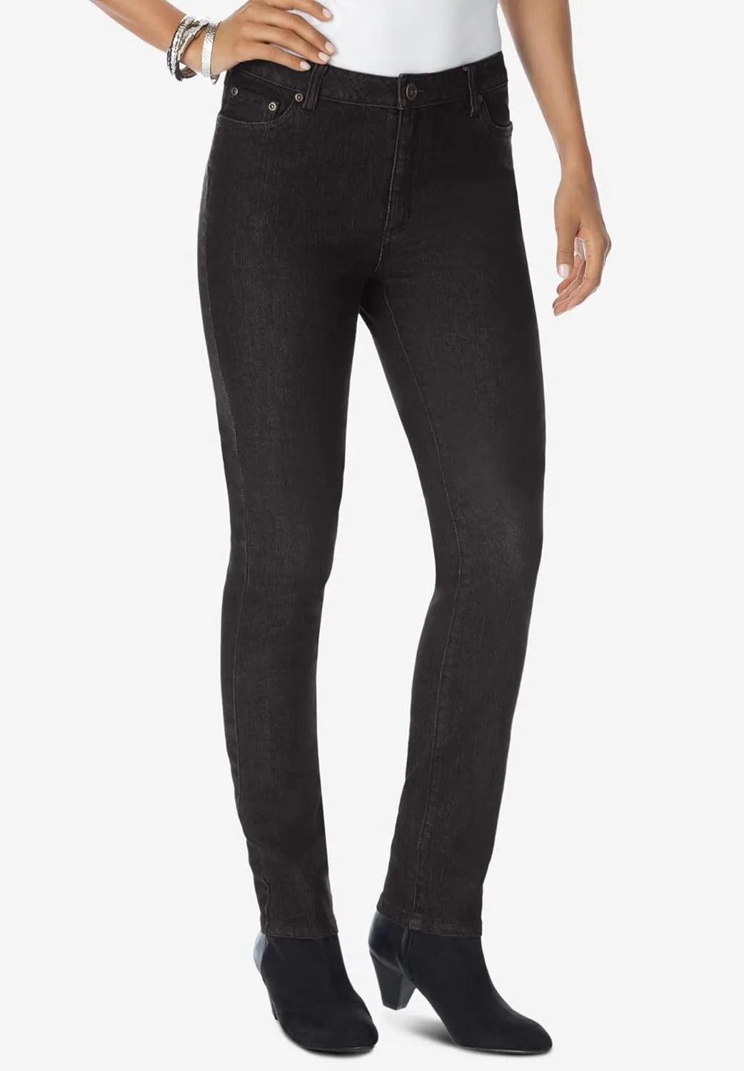 Roaman's Women's Plus Size Invisible Stretch Iconic Slim Jean