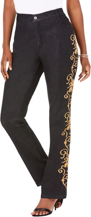 Roaman's Women's Plus Size Whitney Jean with Invisible Stretch