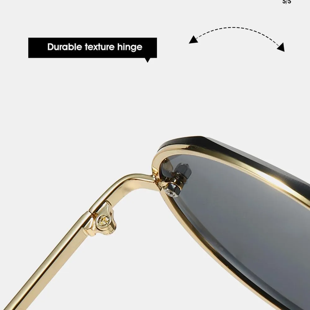 Round Rimless Sunglasses Men Woman Luxury Large Frame Sun Glasses Female Vintage UV400 Shades Eyewear